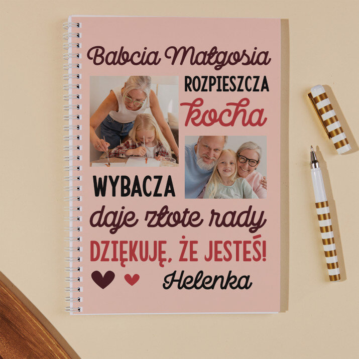 babcia rozpieszcza, kocha - Przepiśnik na spirali B5