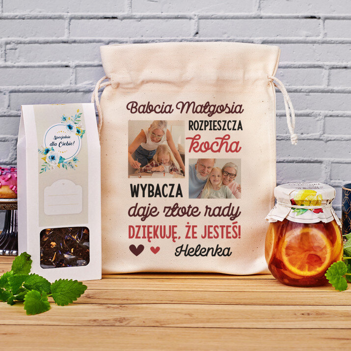  Babcia rozpieszcza, kocha- Zestaw Herbaciany w Woreczku