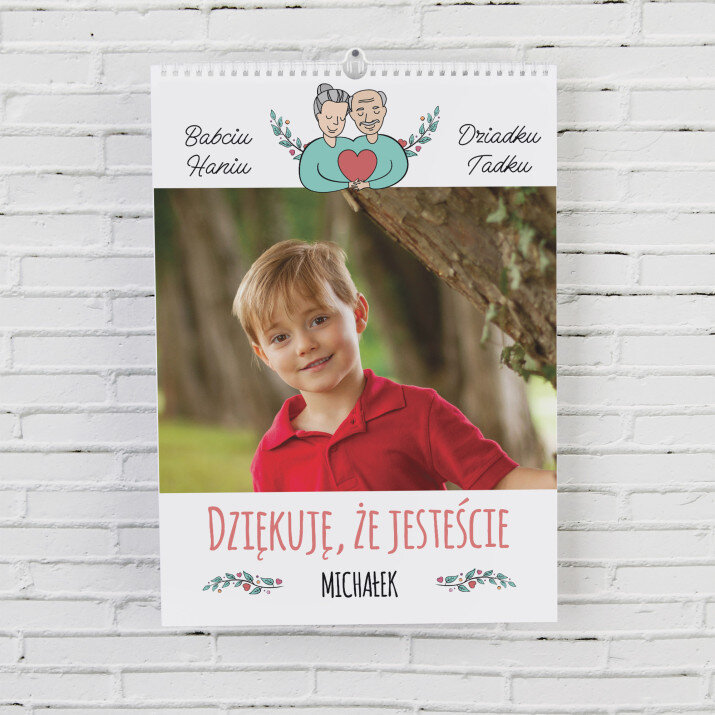 Babciu, dziadku dziękuję - Kalendarz wiszący Babciu, dziadku dziękuję - Kalendarz wiszący
