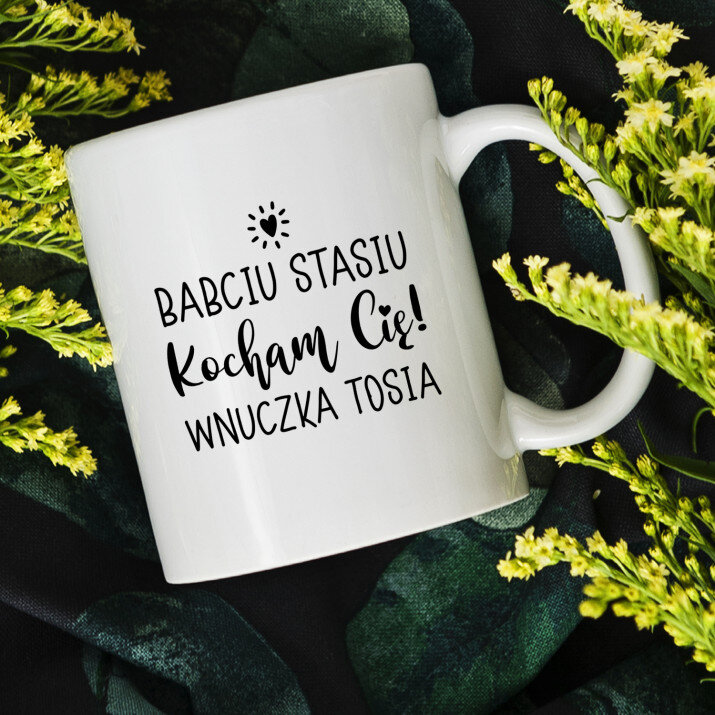 babciu kocham cię - Personalizowany Kubek