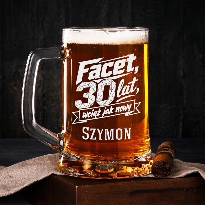 Kufel Personalizowany z Grawerem Na 30 Urodziny Dla Faceta Prezent: Suchy Sarkazm Męski Kufel Personalizowany z Grawerem Na 30 Urodziny Dla Faceta Prezent: Suchy Sarkazm Męski