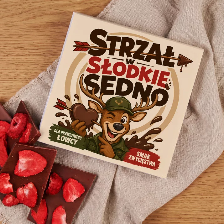 Czekolada Z Truskawkami Dla Myśliwego Prezent Dla Mężczyzny: Łowiecka Słodycz