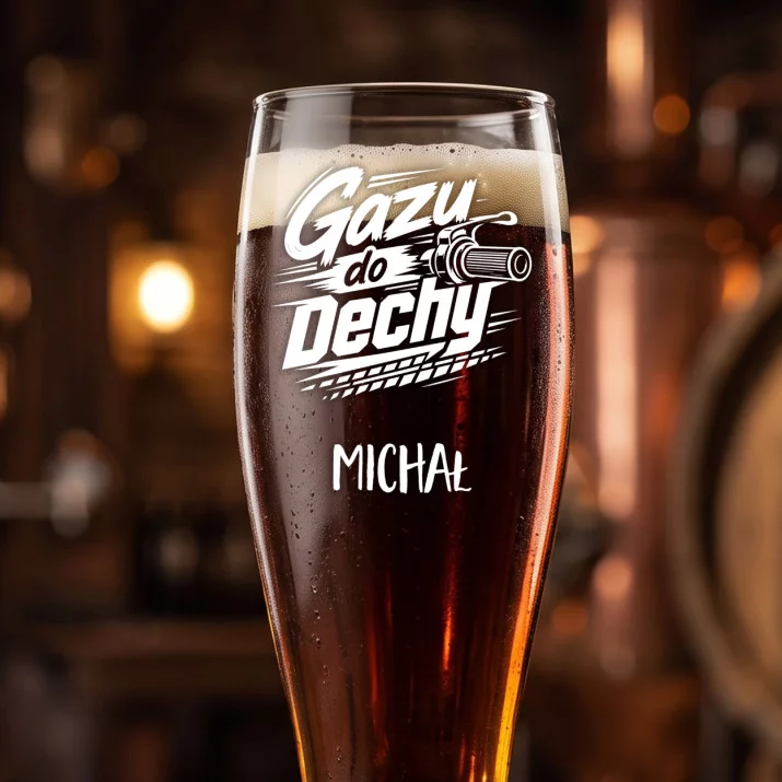 Szklanka Do Piwa Dla Fana Motocykli Prezent Dla Mężczyzny: Motocyklowa Brawura