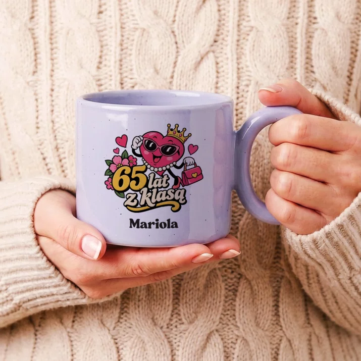 Kubek Premium Dla 65 Latki Prezent Na 65 Urodziny Dla Kobiety: 65 Lat Z Klasą