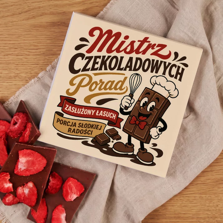 Czekolada Z Truskawkami Na Dzień Dziadka Prezent Dla Dziadka Mężczyzny: Retro Dziadek