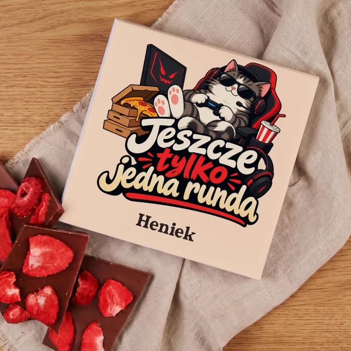 Czekolada z Truskawkami Dla Gracza Prezent Dla Mężczyzny: Jeszcze Tylko Jedna Runda Czekolada z Truskawkami Dla Gracza Prezent Dla Mężczyzny: Jeszcze Tylko Jedna Runda