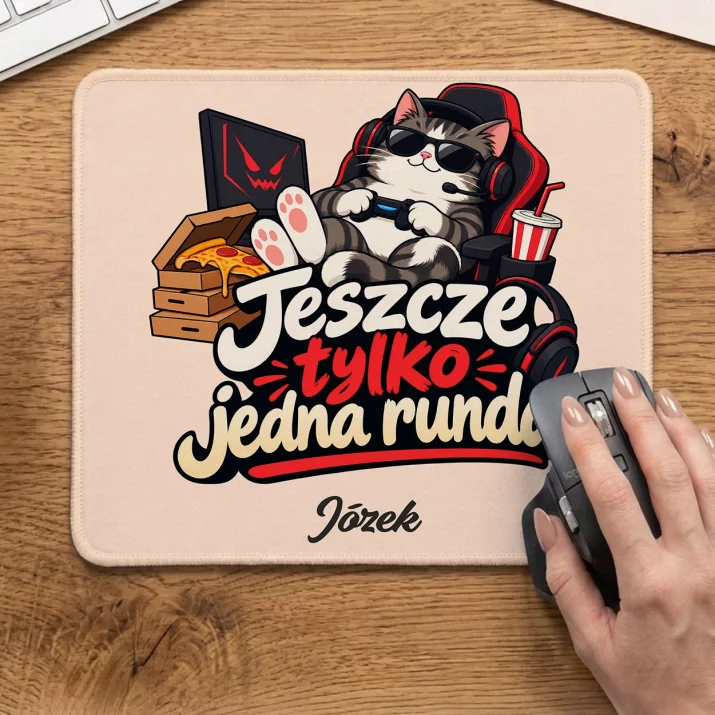 Podkładka Pod Myszkę Dla Gracza Prezent Dla Mężczyzny: Jeszcze Tylko Jedna Runda Podkładka Pod Myszkę Dla Gracza Prezent Dla Mężczyzny: Jeszcze Tylko Jedna Runda