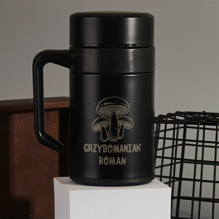 Grzybomaniak - Kubek termiczny 400 ml