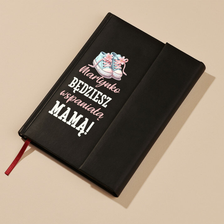 Będziesz wspaniałą mamą - Notes książkowy z zakładką