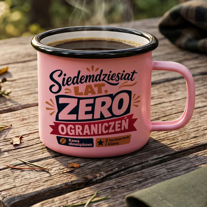Kubek Emaliowany Dla Siedemdziesięciolatki Prezent Na 70 Urodziny Dla Kobiety: Klasa I Dystans