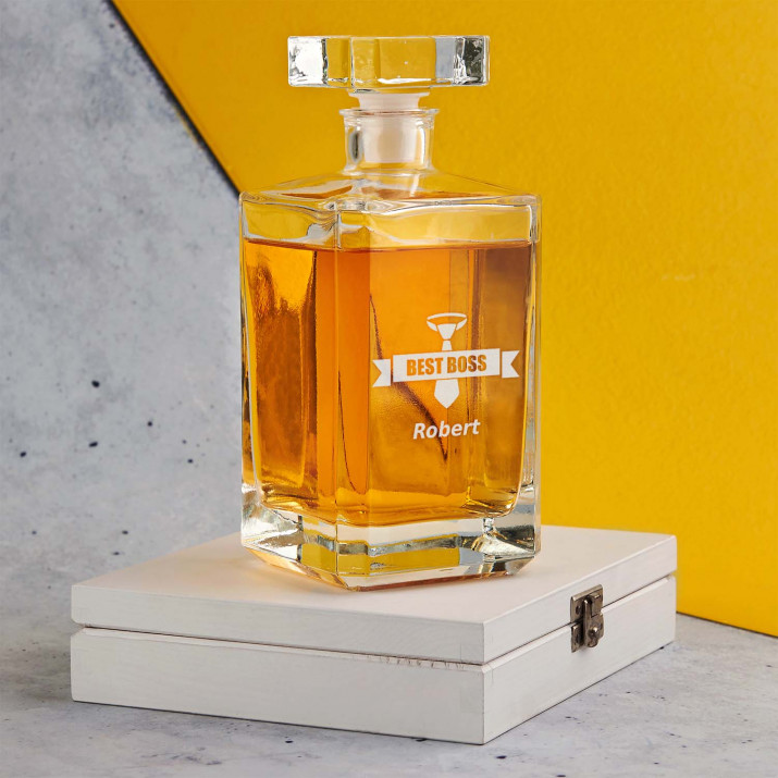 Best boss - Grawerowana karafka do whisky 0,7l