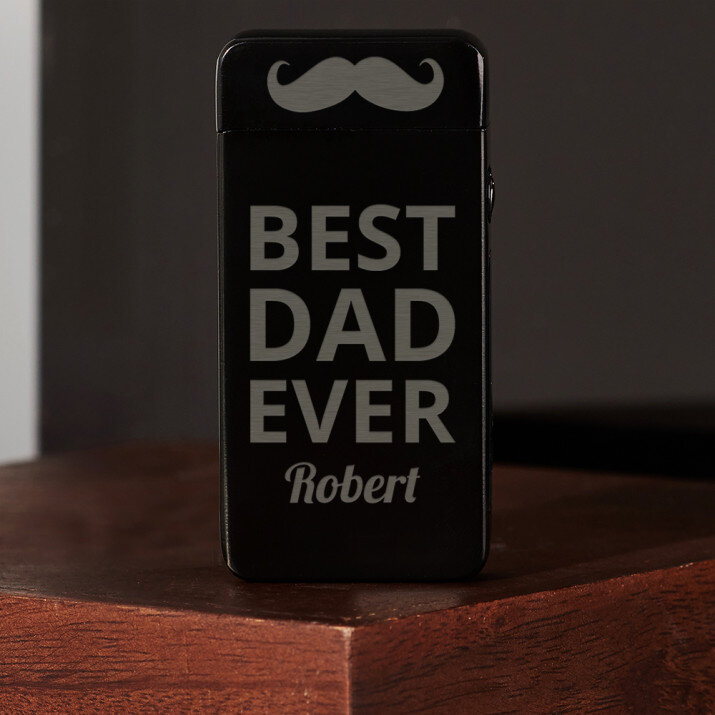 Best dad - Zapalniczka plazmowa czarna