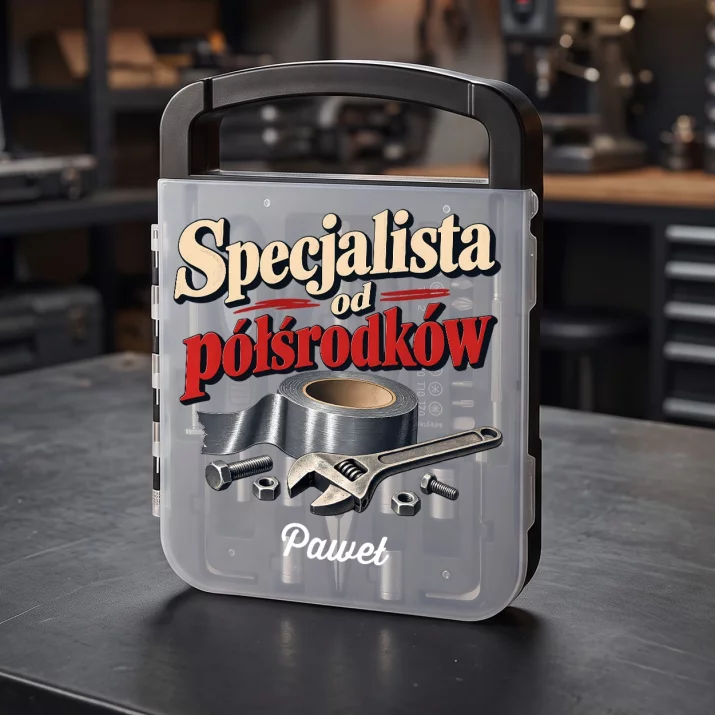 Zestaw Narzędzi Na Mikołajki Prezent Dla Mężczyzny: Specjalista Od Półśrodków Zestaw Narzędzi Na Mikołajki Prezent Dla Mężczyzny: Specjalista Od Półśrodków