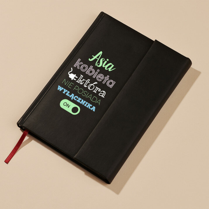 Bez wyłącznika - Notes książkowy z zakładką