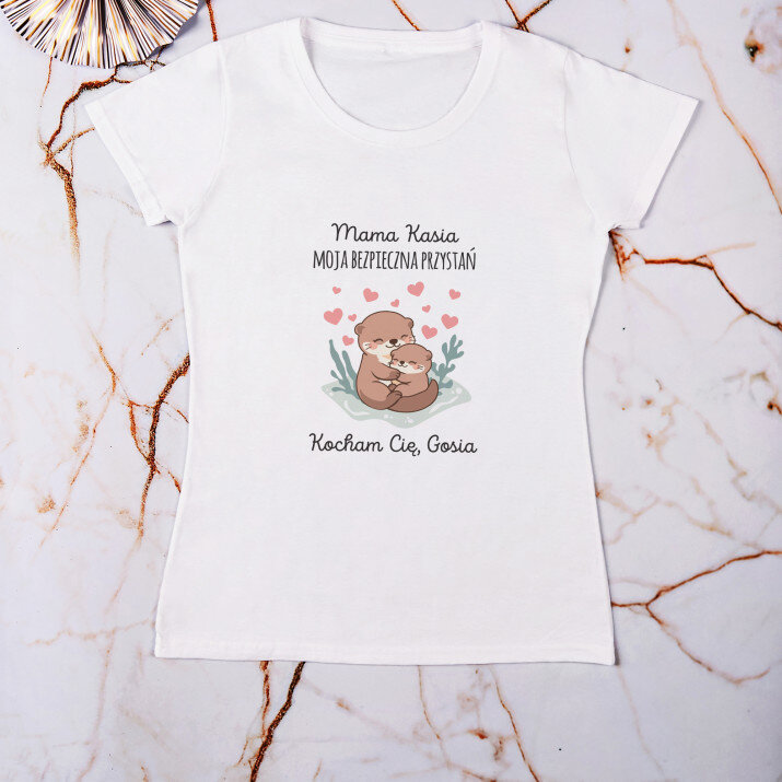 Bezpieczna przystań - Koszulka damska z nadrukiem