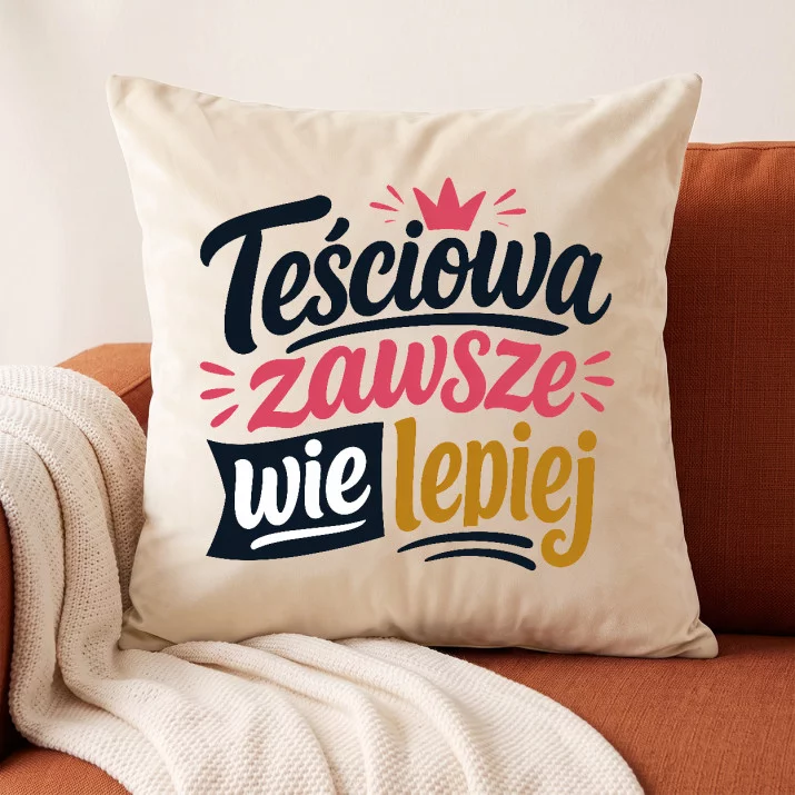 Poduszka Dekoracyjna Dla Teściowej Prezent Na Dzień Mamy Dla Kobiety: Żartobliwa Teściowa Poduszka Dekoracyjna Dla Teściowej Prezent Na Dzień Mamy Dla Kobiety: Żartobliwa Teściowa
