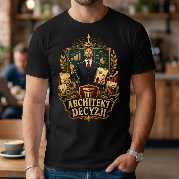 Koszulka Męska Dla Dyrektora Prezent Dla Mężczyzny: Architekt Decyzji I