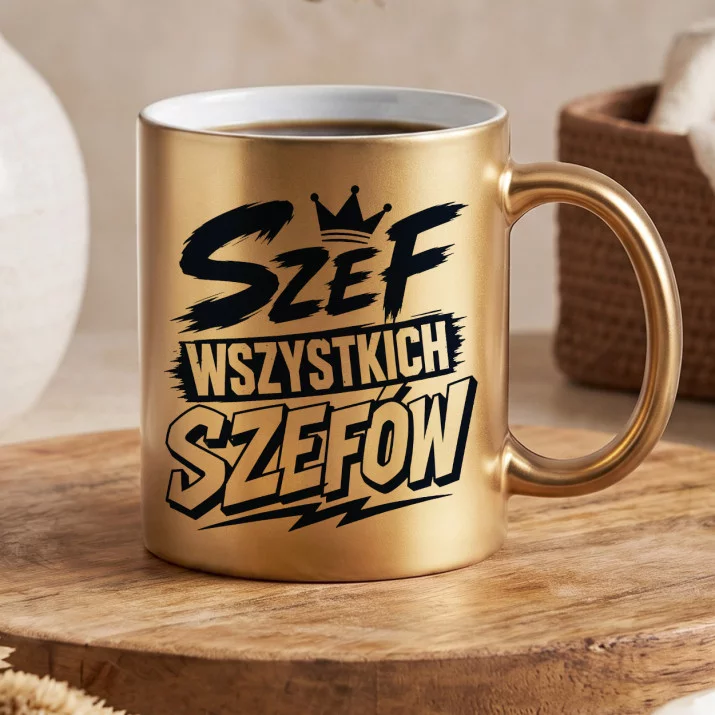 Złoty Kubek Na 30 Prezent Na 30 Urodziny Dla Mężczyzny: Pewny Siebie Szef Złoty Kubek Na 30 Prezent Na 30 Urodziny Dla Mężczyzny: Pewny Siebie Szef