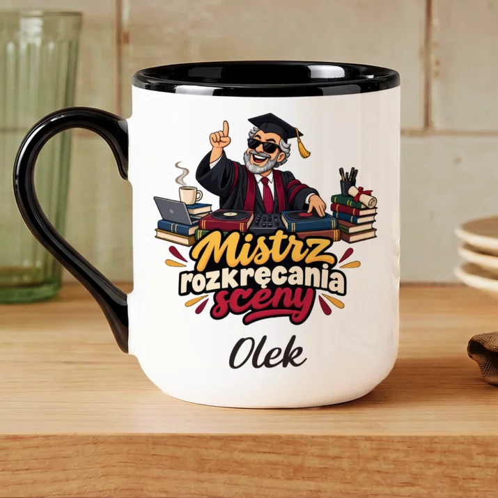 Kubek Personalizowany Dla Promotora Prezent Dla Mężczyzny: Mistrz Rozkręcania Sceny