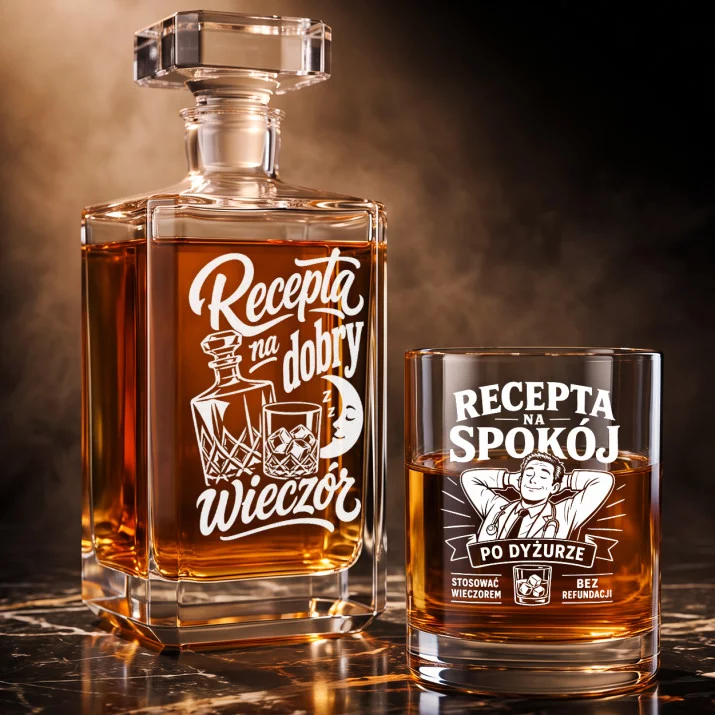 Zestaw Do Whisky Dla Lekarza Prezent Dla Mężczyzny: Recepta Na Relaks