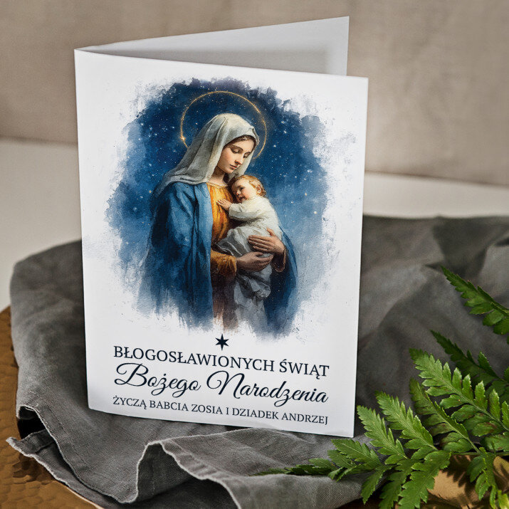 Błogosławionych świąt - kartka z życzeniami