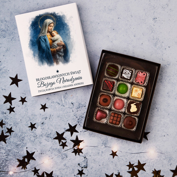 Błogosławionych świąt - Praliny z belgijskiej czekolady