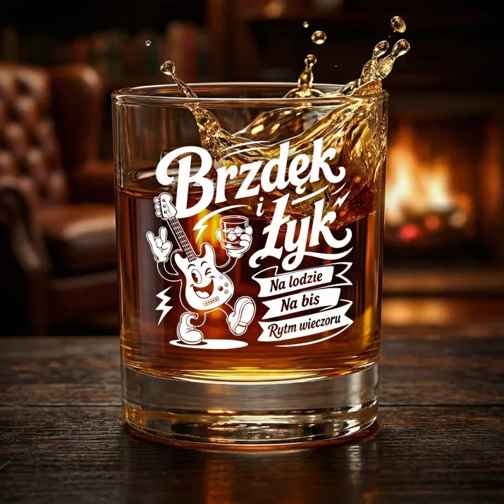 Szklanka Do Whisky Dla Gitarzysty Prezent Dla Mężczyzny: Brzdęk I Łyk Szklanka Do Whisky Dla Gitarzysty Prezent Dla Mężczyzny: Brzdęk I Łyk
