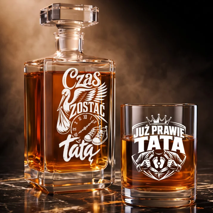 Zestaw Do Whisky Dla Przyszłego Taty Prezent Na Dzień Ojca Dla Mężczyzny: Przedsmak Ojcostwa