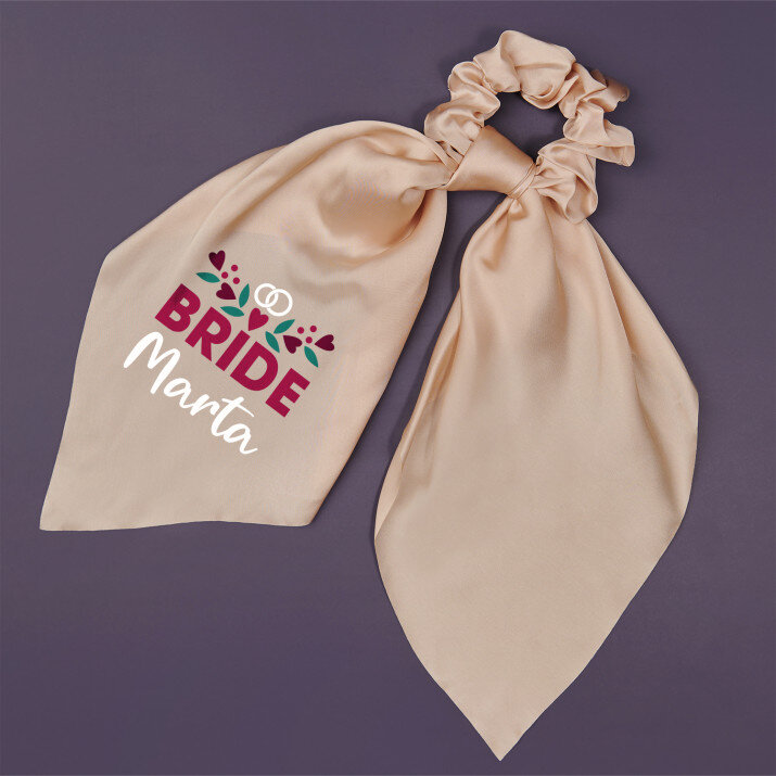 Bride - Jedwabna gumka do włosów