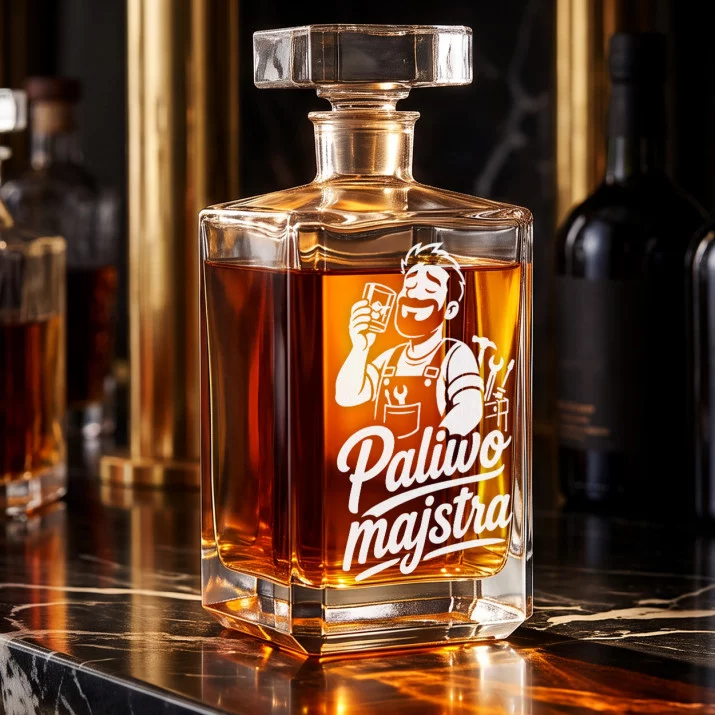 Karafka Do Whisky z Grawerem Dla Majsterkowicza Prezent: Paliwo Majstra
