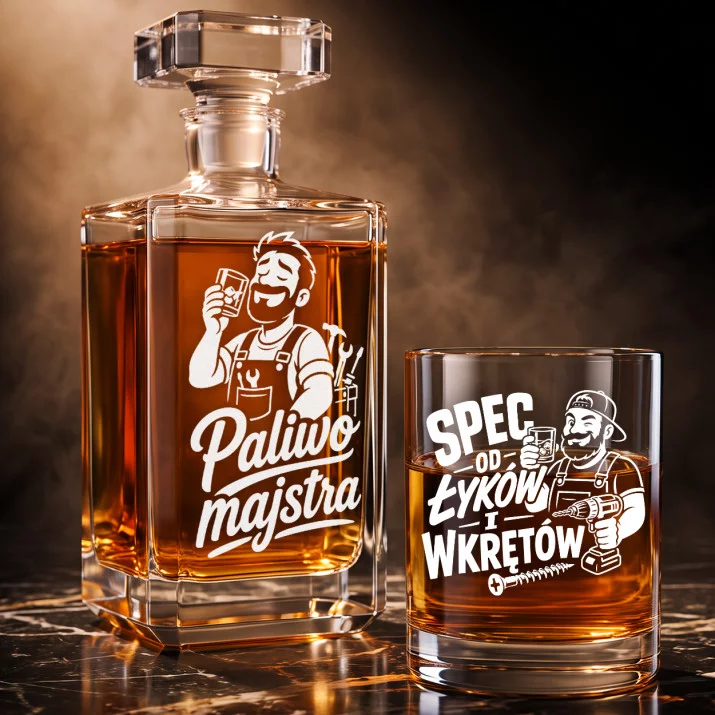 Zestaw Do Whisky Dla Majsterkowicza Prezent Dla Mężczyzny: Paliwo Majstra