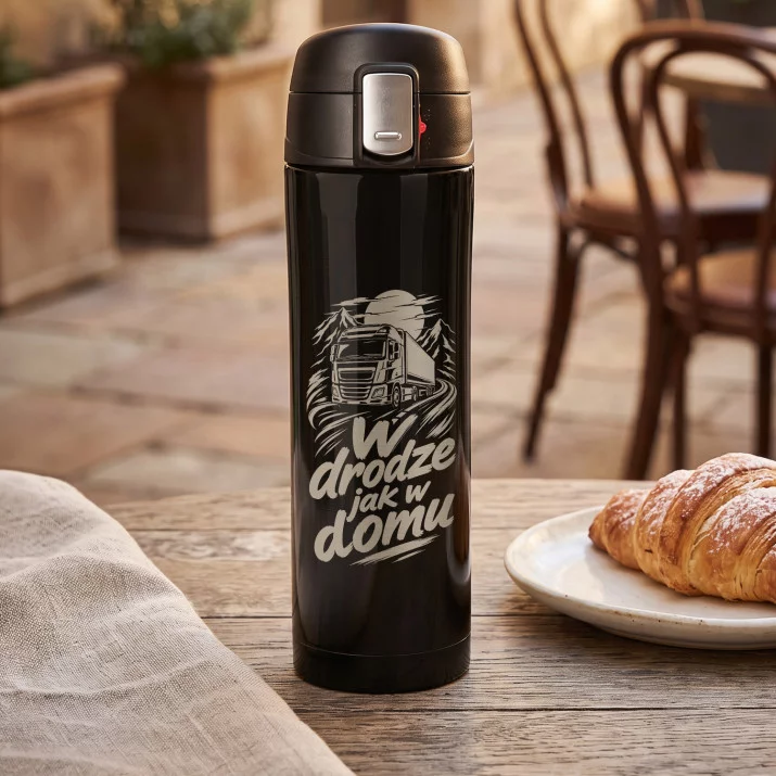 Kubek Termiczny 440ml Dla Kierowcy Zawodowego Prezent: W Drodze Jak W Domu
