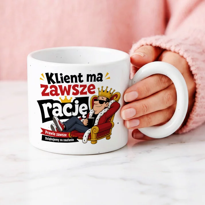 Kubek Z Okrągłym Uchem Dla Klienta Prezent Dla Mężczyzny: Dowcip Dla Klienta Kubek Z Okrągłym Uchem Dla Klienta Prezent Dla Mężczyzny: Dowcip Dla Klienta