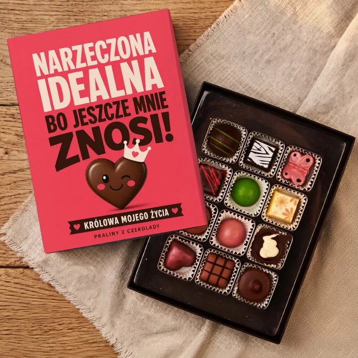 Czekoladki Dla Narzeczonej Prezent Na Dzień Dziewczyny Dla Kobiety: Narzeczona Idealna Praliny Czekoladki Dla Narzeczonej Prezent Na Dzień Dziewczyny Dla Kobiety: Narzeczona Idealna Praliny