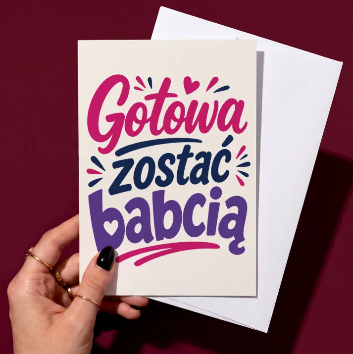 Kartka z Życzeniami Dla Przyszłej Babci Na Dzień Babci Dla Kobiety: Radosne Oczekiwanie Kartka z Życzeniami Dla Przyszłej Babci Na Dzień Babci Dla Kobiety: Radosne Oczekiwanie