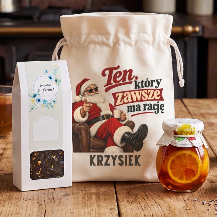 Zestaw Prezentowy z Herbatą Na Mikołaja Prezent Dla Mężczyzny: Ten, Który Zawsze Ma Zestaw Prezentowy z Herbatą Na Mikołaja Prezent Dla Mężczyzny: Ten, Który Zawsze Ma
