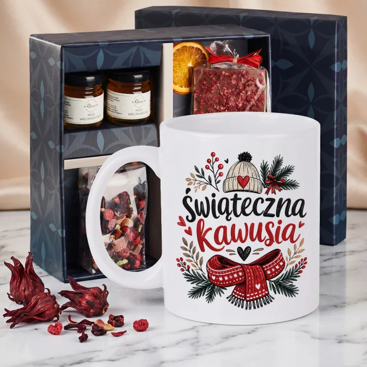 Zestaw Prezenowy Z Kubkiem Na Święta: Świąteczna Kawusia
