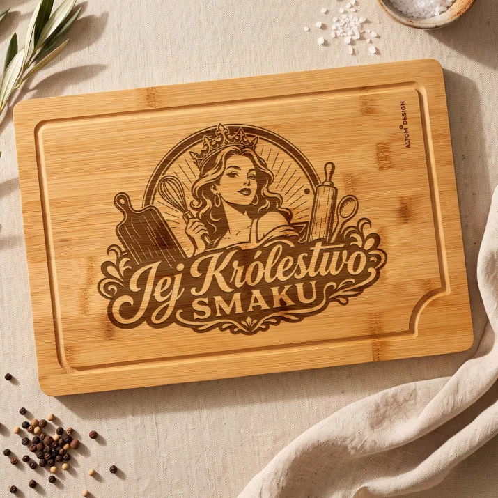 Deska Do Krojenia Dla Dziewczyny Prezent Na Dzień Dziewczyny Dla Kobiety: Herb Smaku
