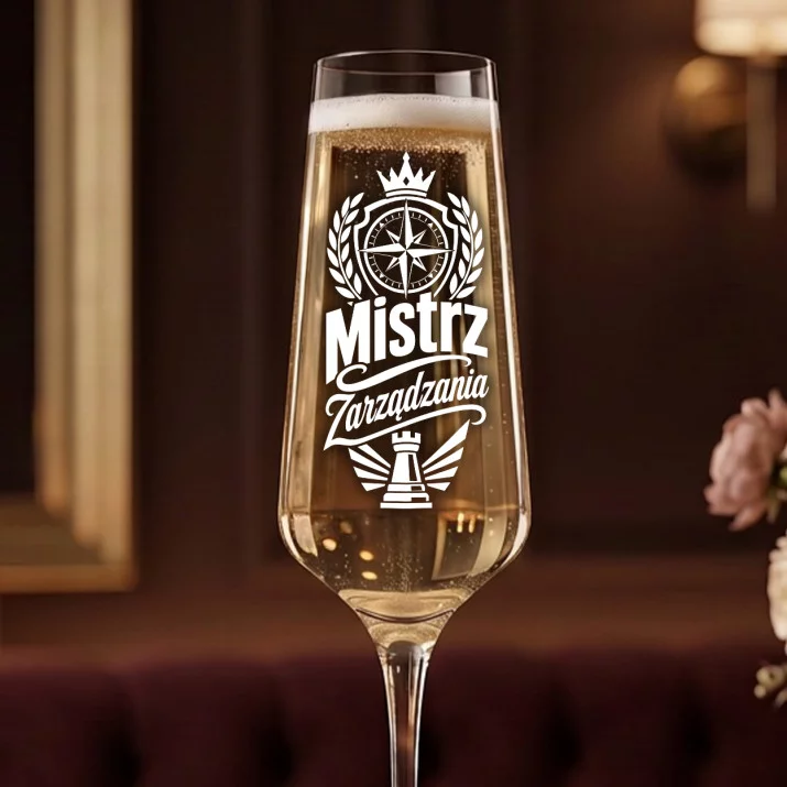 Kieliszek Do Szampana Z Grawerem Dla Kierownika Prezent Dla Mężczyzny: Elegancja Przywództwa Kieliszek Do Szampana Z Grawerem Dla Kierownika Prezent Dla Mężczyzny: Elegancja Przywództwa