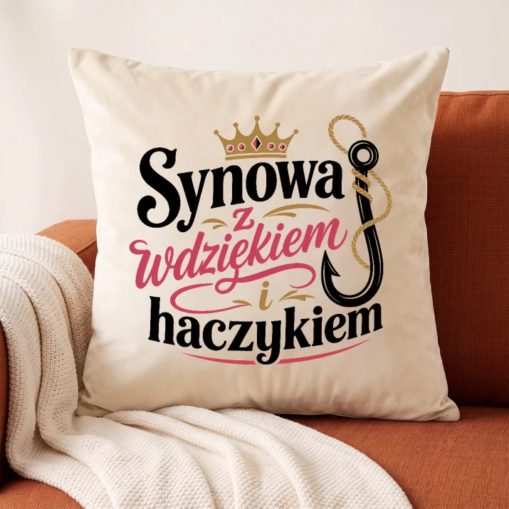 Poduszka Dekoracyjna Dla Synowej Prezent Dla Kobiety: Subtelny Sarkazm Poduszka Dekoracyjna Dla Synowej Prezent Dla Kobiety: Subtelny Sarkazm
