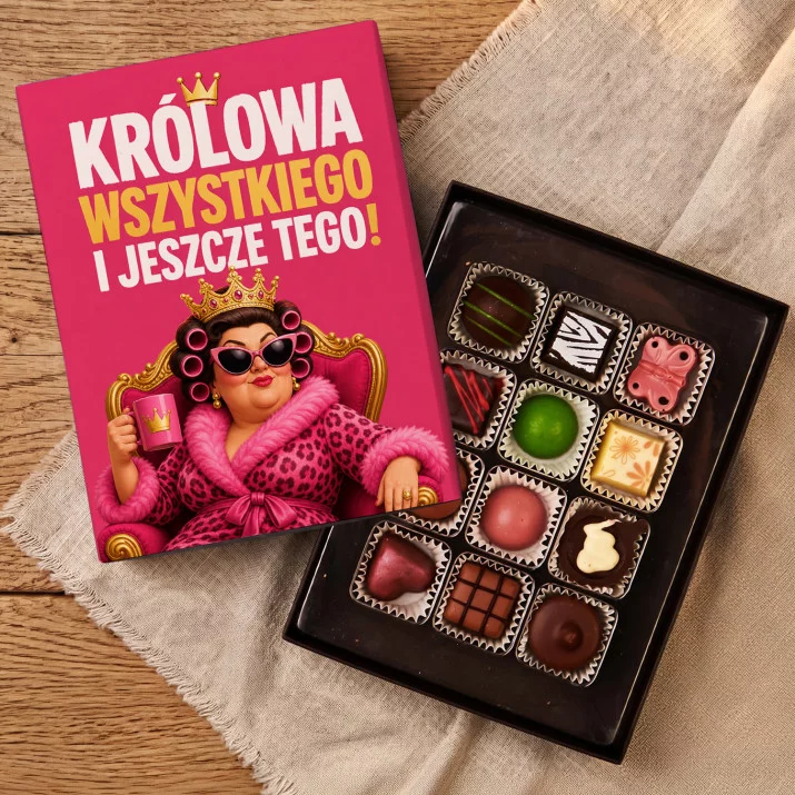 Czekoladki Na Dzień Matki Prezent Dla Mamy Kobiety: Królowa Wszystkiego Czekoladki Na Dzień Matki Prezent Dla Mamy Kobiety: Królowa Wszystkiego