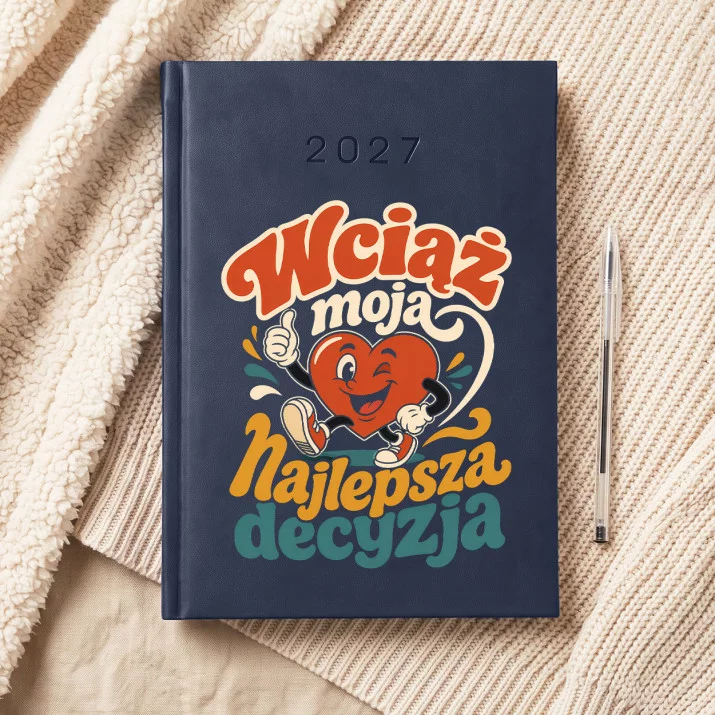 Kalendarz Książkowy A5 2027 Na Rocznicę Ślubu Prezent Na Walentynki Dla Mężczyzny: Maskotka Retro Z Humorem Kalendarz Książkowy A5 2027 Na Rocznicę Ślubu Prezent Na Walentynki Dla Mężczyzny: Maskotka Retro Z Humorem