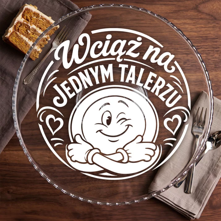 Patera Na Ciasto Na 55 Rocznicę Ślubu Prezent Na Walentynki Dla Pary: Wspólny Talerz Miłości Patera Na Ciasto Na 55 Rocznicę Ślubu Prezent Na Walentynki Dla Pary: Wspólny Talerz Miłości