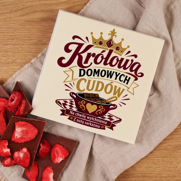 Czekolada Z Truskawkami Dla Pani Domu Prezent Dla Kobiety: Domowa Królowa