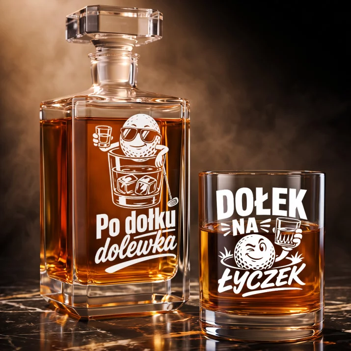 Zestaw Do Whisky Dla Golfisty Prezent Dla Mężczyzny: Po Dołku Dolewka Zestaw Do Whisky Dla Golfisty Prezent Dla Mężczyzny: Po Dołku Dolewka