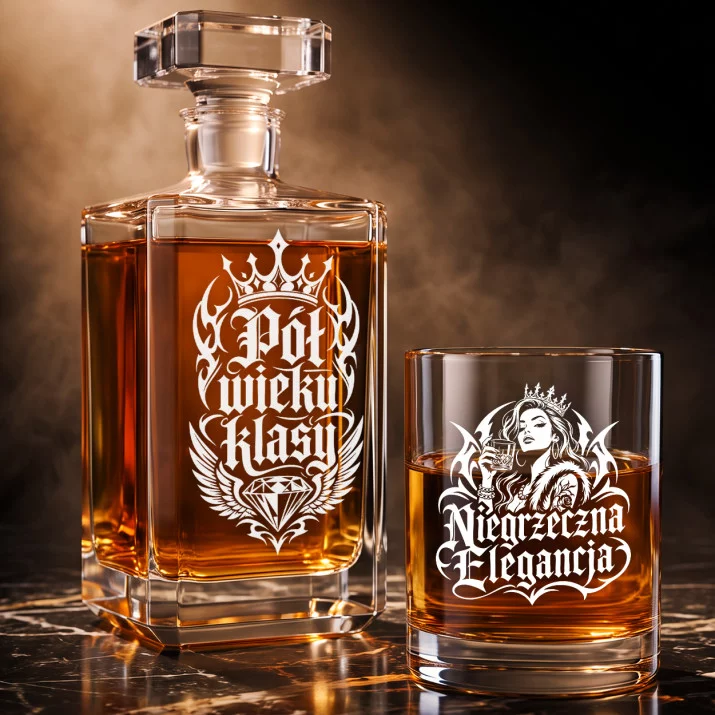 Zestaw Do Whisky Na 50 Urodziny Kobiety Prezent Na 50 Urodziny Dla Kobiety: Pół Wieku Klasy Zestaw Do Whisky Na 50 Urodziny Kobiety Prezent Na 50 Urodziny Dla Kobiety: Pół Wieku Klasy