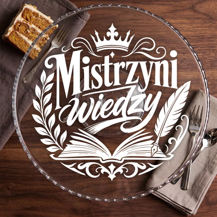 Patera Na Ciasto Na Dzień Nauczyciela Prezent Dla Nauczyciela Kobiety: Elegancka Dedykacja Patera Na Ciasto Na Dzień Nauczyciela Prezent Dla Nauczyciela Kobiety: Elegancka Dedykacja