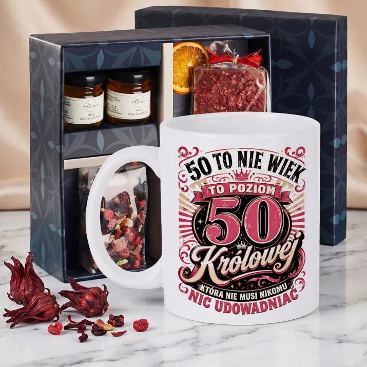 Zestaw Prezenowy Z Kubkiem Na 50 Urodziny: Nie Musi Nikomu Nic Udowadniać