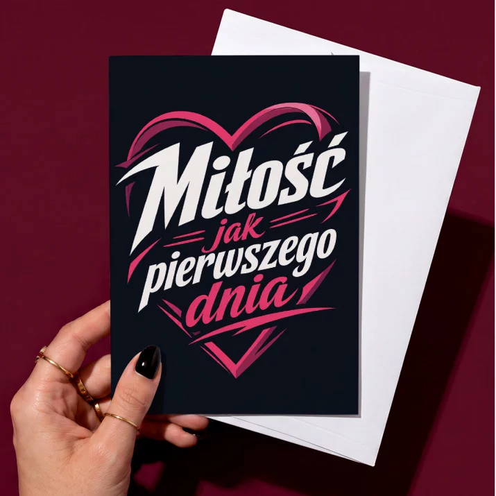 Kartka z Życzeniami Na Pierwszą Rocznicę Ślubu Na Walentynki Dla Kobiety: Subtelna Miłość