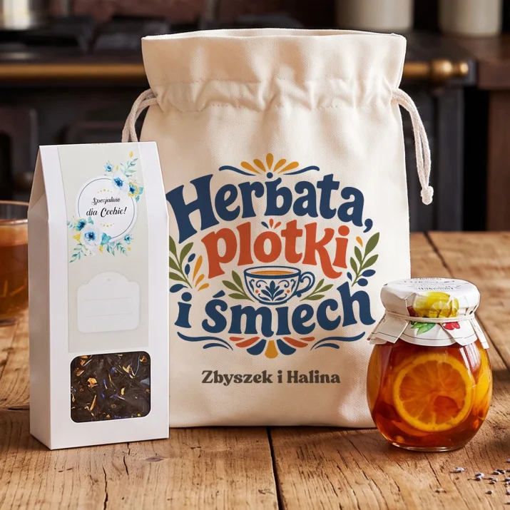 Zestaw Herbaciany Dla Znajomych Prezent Dla Pary: Herbata, Plotki I Śmiech Zestaw Herbaciany Dla Znajomych Prezent Dla Pary: Herbata, Plotki I Śmiech